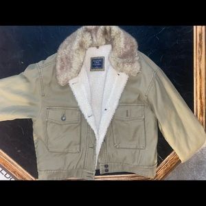 Abercrombie & Fitch fleece lined jacket